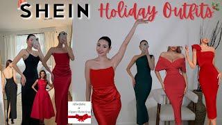 SHEIN HOLIDAY HAUL  Affordable Classy Holiday Outfits, Christmas Dresses & New Years Looks!