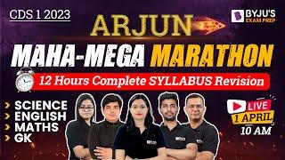 CDS  2023 Exam Complete Syllabus MEGA MARATHON I CDS 2023 Exam Preparation