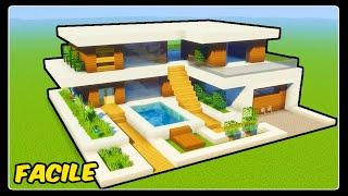 TUTO GRANDE MAISON MODERNE FACILE A FAIRE | MINECRAFT