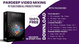 Edius Project Package Free Download | Full Wedding Mix | Auto Mixing Projects | @Pefilmstudio8