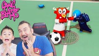 GÜLMEKTEN OYNAYAMADIK! HAMUR ADAMLARLA GOL ATMA OYUNU | EGEMEN KAAN İLE GANG BEASTS OYNUYORUZ