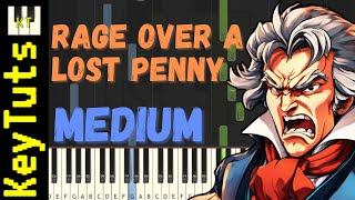 Rage Over a Lost Penny [Beethoven] - Medium Mode [Piano Tutorial] (Synthesia)