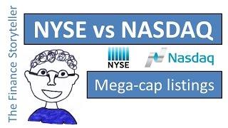 NYSE vs NASDAQ - who has more "mega cap" listings?