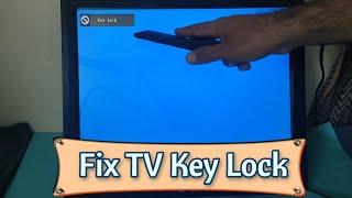 How to fix the key lock problem of any LED TV - 2 best methods used for this problem