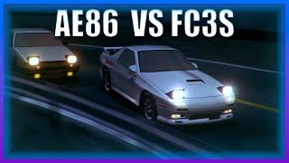 INITIAL D - AE86 VS FC3S [HIGH QUALITY]