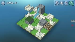 Flow water fountain 3D puzzle basic walkthrough level 47