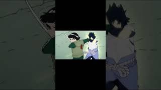 rocklee vs sasuke #anime #shorts