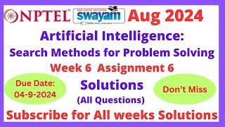 nptel artificial intelligence : search methods for problem solving week 6 assignment 6 solutions