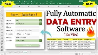Fully Automated data entry Software in Excel - Data Entry User Form - Data Entry In Excel