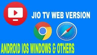 JioTV web version launched full demostration