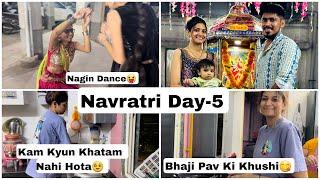 Navratri Day-5 |Rachita No Nagin Dance|Daily Routine Vlog |Oct-2023|Khushi Prajapati |Khushi’s Vlog