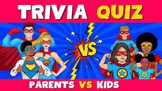 ‍‍‍ Family Feud: Parents vs. Kids Trivia QUIZ Showdown 