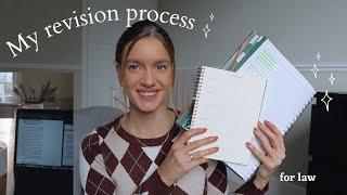 GET A FIRST IN LAW EXAMS - my revision process start to finish