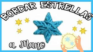 La mejor puntada para bordar  estrellas a mano (ALTO RELIEVE) | Latin DIY