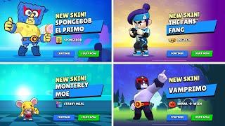 All New Skins Unlock Animation In Brawl Stars!