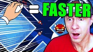 DEMON LEVELS but EVERY CLICK it GOES FASTER - Geometry Dash