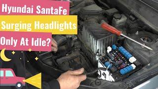 Hyundai SantaFe - Surging Lights? New Alternator & New Battery