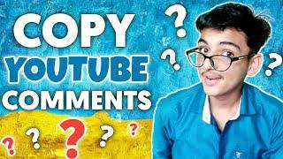 How to Copy Youtube Comments on Android | Youtube Comments copy kaise karen |