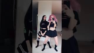 Emo twins  viral dance on TikTok (E-Girl) laurenxburch