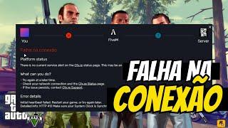 FALHA NA CONEXÃO FIVE M (Como resolver ?)