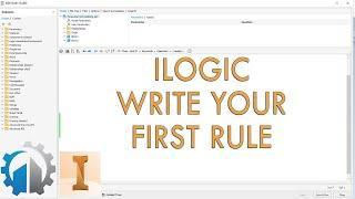 iLogic For Beginners #1: Getting Started With Your First Code and Form