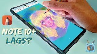Can the Samsung Note 10+ handle 50+ layers in Autodesk Sketchbook?