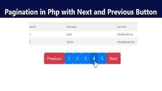 Pagination in Php with Next and Previous Button