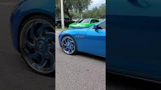 Blue Maserati forgiato rims #donks#dubs#maserati#blue#forgiato#rims#car#show#tampa#florida#donks