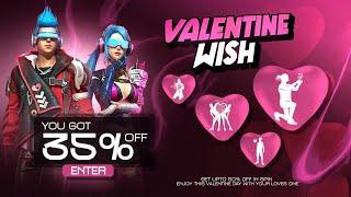 New Valentine Wish Event Free Fire || Poker Mp40 Return Bangladesh server || Free Fire New Event