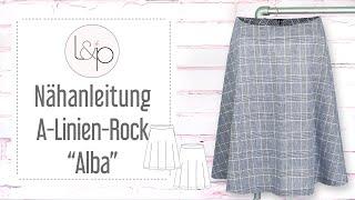 Nähanleitung lillesol A-Linien-Rock Alba - einen Rock aus Jersey oder Webware nähen