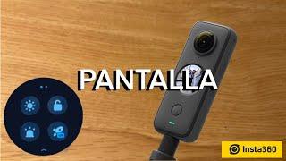 ¿Como es la pantalla? Insta 360 one X 2 la interface