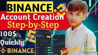 How to create a Binance Account | 100$ quickly | #rz #tech #smartphone #binance #accountcreation