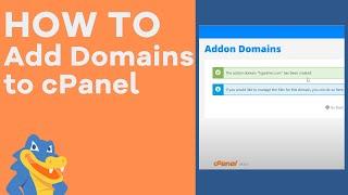 How To Create an Addon Domain - HostGator cPanel