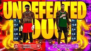 I showed DUKE DENNIS my *NEW* 99 OVR DEMIGOD BUILD on NEXT GEN NBA2K21 UNDEFEATED DUO RETURNS!