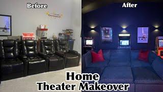 HOME THEATER MAKEOVER|HOME THEATER DECOR IDEAS 2023