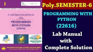 Programming  with Python Manual (22616) | Solved Lab Manuals | Diploma | Online Polytechnic