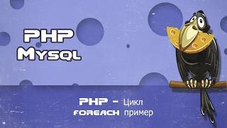 PHP   Цикл foreach пример