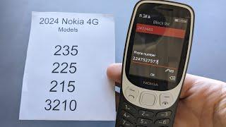 Block Number on Nokia 235 , 225 , 215 4G 2024  Blacklist Number or Contact from Calling ,Sending Sms