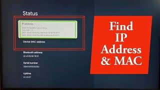 Google TV : How to Find IP Address