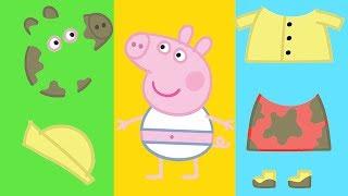 Peppa Pig - Dress up Peppa Pig - Learn Colouring - Learning with Peppa Pig