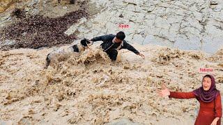 Strong storm️, roaring sky, Ayas family's encounter with incidents in heavy rain(Kohrig family )