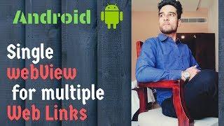 Multiple Links in one WebView ||  Android for Beginners || How to use Webviews in Android in English