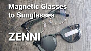 Zenni Optical Magnetic Prescription Glasses Sunglasses Club Master Wayfarer Review