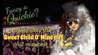 How To Play Sweet Child O' Mine Intro Riff In 2 Minutes (Quickie Lesson 001)