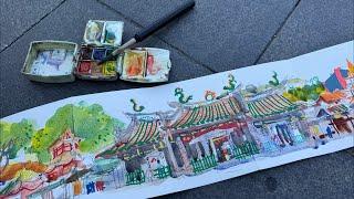 Live Sketchwalk Thian Hock Keng Temple