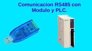 Comunicación RS485 con PLC Schneider | Tutorial con Módulo USB a RS485 y Chip CH340