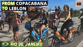  | Cycling in Copacabana, Ipanema & Leblon Beaches ️ | Rio de Janeiro, Brazil |  ⁴ᴷ⁶⁰