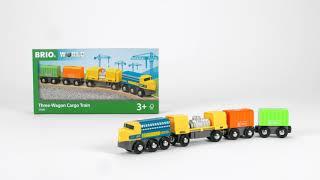 BRIO World - 33982 Three-Wagon Cargo Train