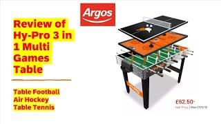 Review of Hy-Pro 3 in 1 Multi Games Table | Price , Value, Money?