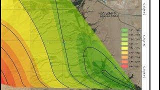 Create  contour map via ArcGIS